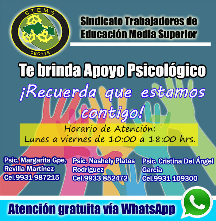 Brinda STEMS apoyo psicológico gratuito 